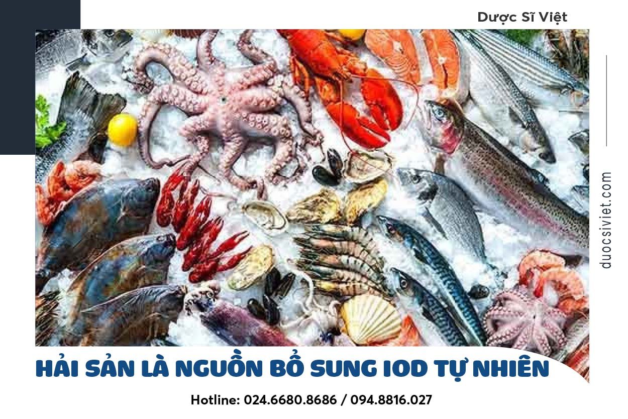 Hải sản là nguồn bổ sung iod tự nhiên