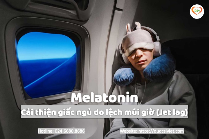 melatonin người lệch múi giờ jet lag