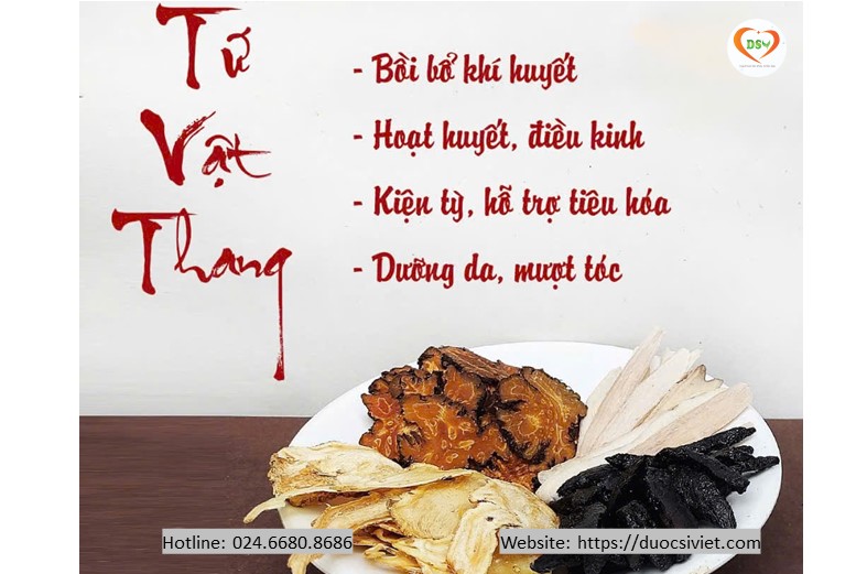 Công dụng của bài thuốc "Tứ vật thang"