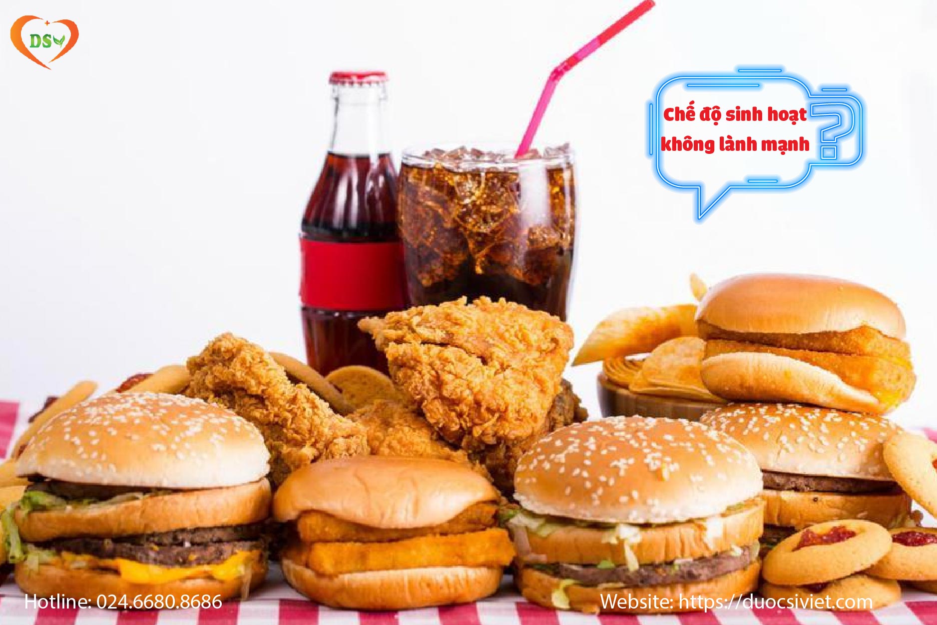 Chế độ sinh hoạt không lành mạnh