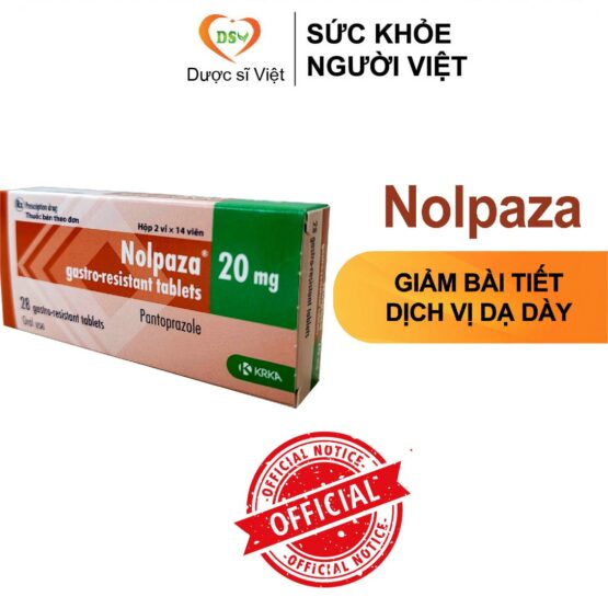 Nolpaza (Pantoprazol) – Giảm tiết dịch vị dạ dày tối ưu