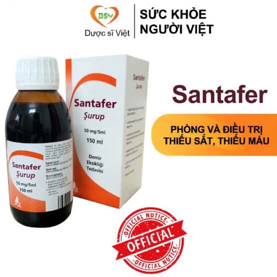 Santafer – Siro điều trị thiếu máu do thiếu sắt
