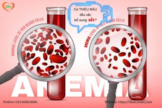 Có phải cứ thiếu máu đều cần bổ sung sắt