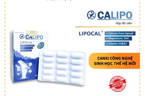 CALIPO - CANXI LIPOCAL CÔNG NGHỆ SINH HỌC TỐI ƯU HẤP THU